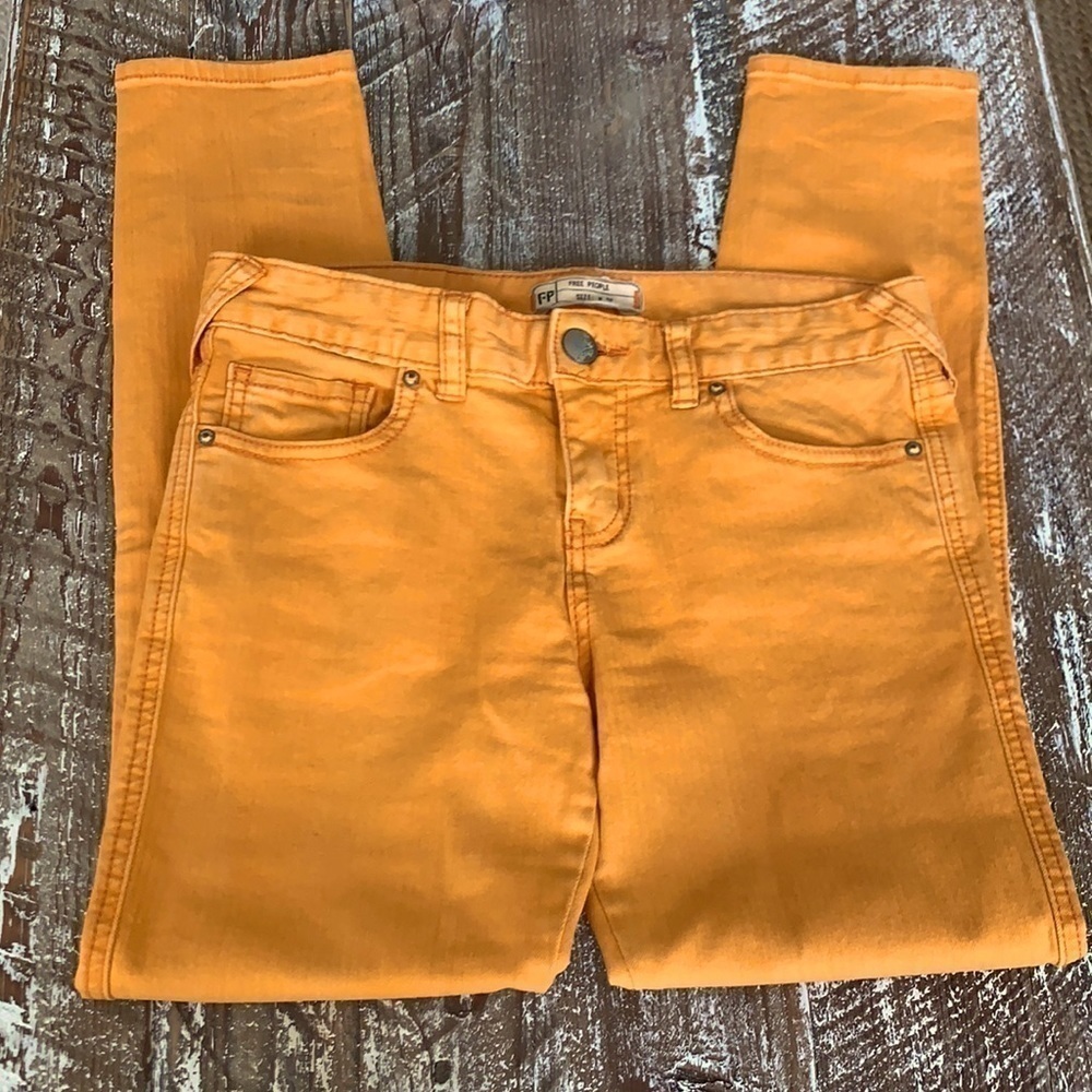 Free People Golden Yellow Jeans - Picture 2 of 6